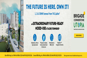 Avail 1, 2 and 3 BHK apartment at affordable prices at Brigade Cornerstone Utopia, Bangalore